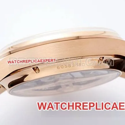 top-tier watch Portugal APS factory IWC perpetual calendar white dialrose goldfront live photo