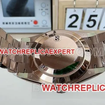 watch VS FactoryRolexDay-Date rose goldsteel bracelet wearing live photos