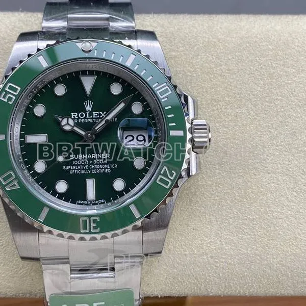 Rolextop-tier watchARF FactorySubmariner40mmStarbucks Submariner3135movement116610front live photo