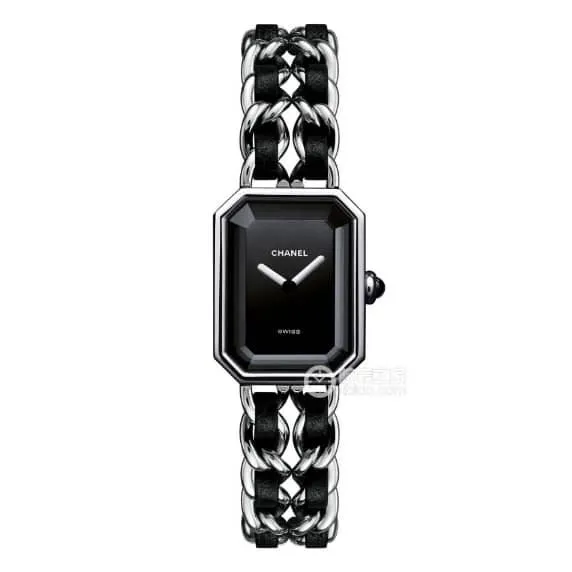 Chanel1:1top-tier black dial leather chain braceletletH0451front live photo