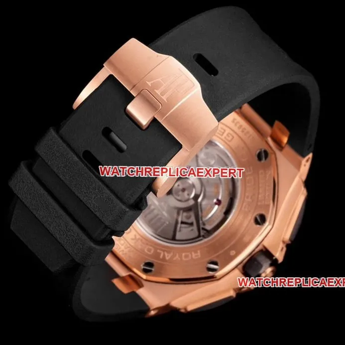 TW factory Audemars PiguetRoyal Oak offshore top-tier 1:1super dark gray plate rubber model 26416front live photo