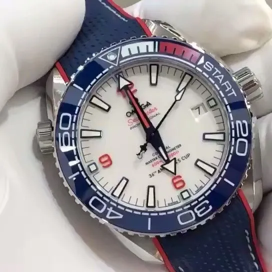 Omega Seamaster Seamaster Planet Ocean 600M America's Cup Chronograph 37.5mm 37.5mm White Men Automatic