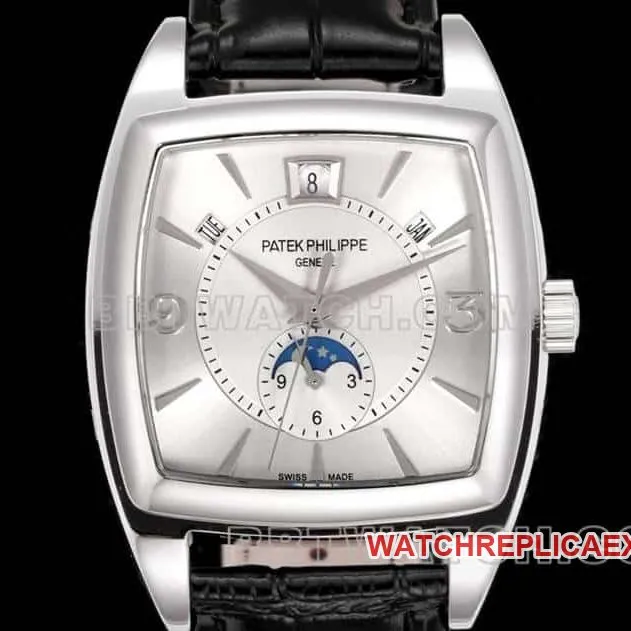 TW factory Patek Philippe complication timepiece 1:1super silver gray plate 5135front live photo