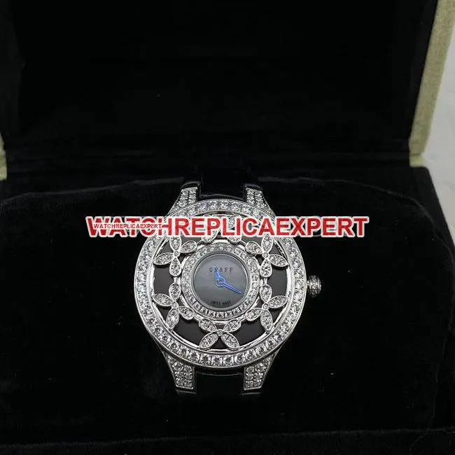 top-tier watch Graf VCA factory sapphire crystaldiamond33mmquartz movementfront live photo