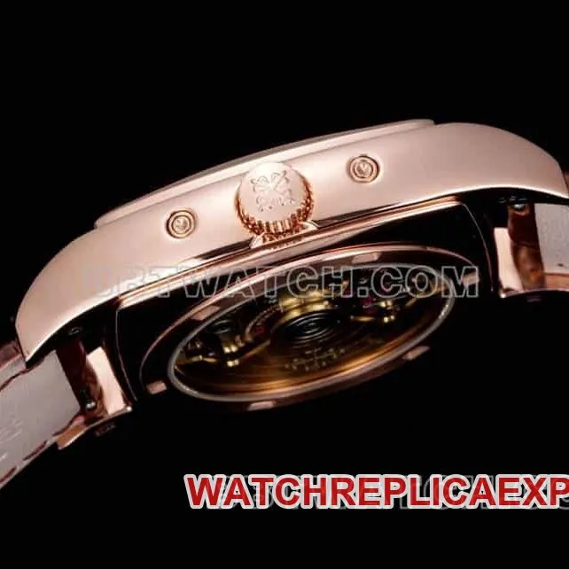 TW factory Patek Philippe complicated function timepiece 1:1top-tier silver white dialrose gold5135front live photo
