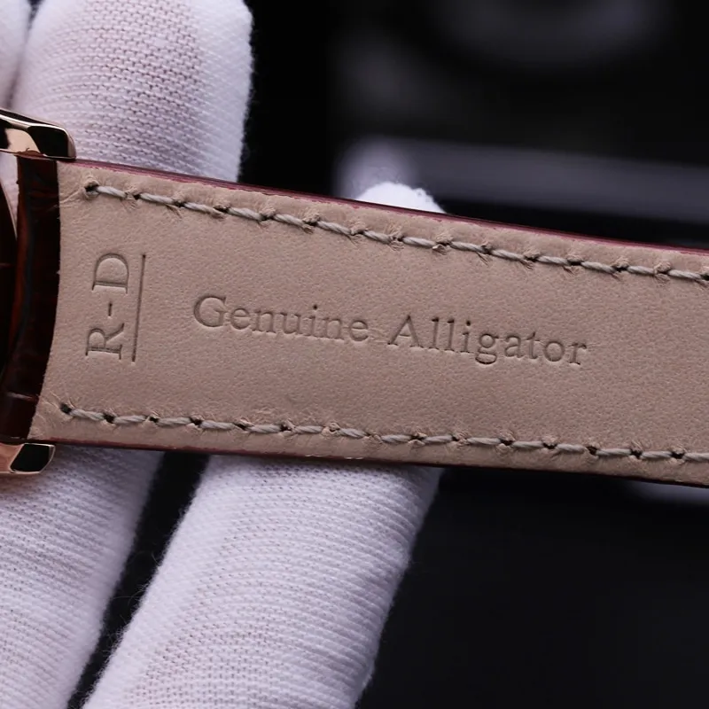 ZF Grand Master Serie Moon Phase Ultra-thin Men's Watch Rose Gold Watch Review l Clasp Photo