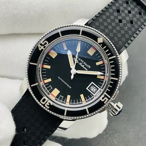 top-tier Blancpain Fifty Fathoms Series 5008 Breplica watch (also known as the most beautiful Blancpain - Barracuda) movement picture