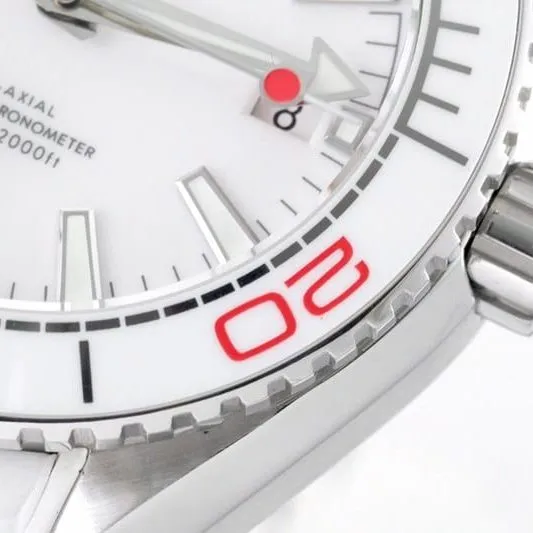 watch Omega ladies Seamaster series Ocean Universe 600 meters ceramic bezel39.5 diameter automatic movement watch clasp picture