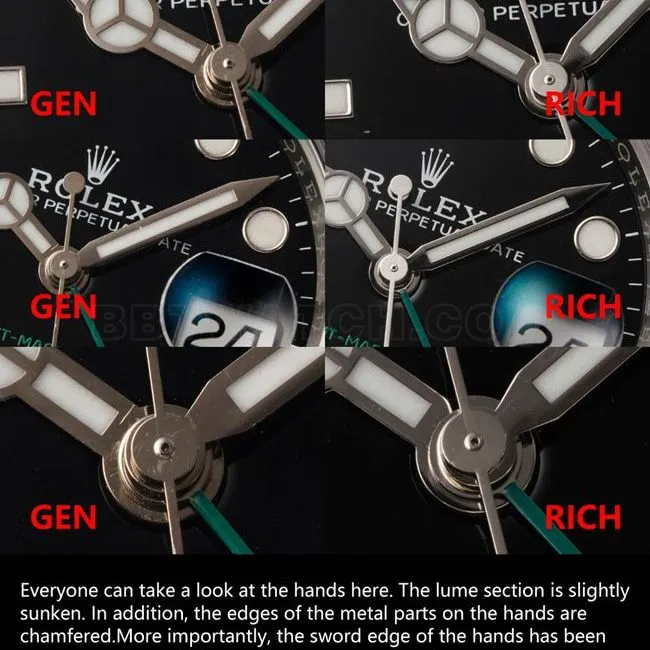 RICH factory Rolex GMT-Master black and gray circle 126710 top-tier watch comparison Genuine difference appearance live photos