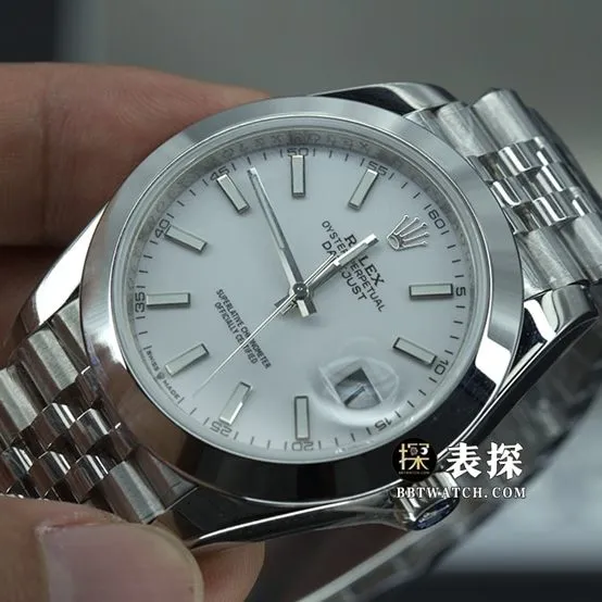 EW Factory Rolex Datejust 126334 Top Watch Men's White Dial Steel Band Pictures and Price Front Real Shot