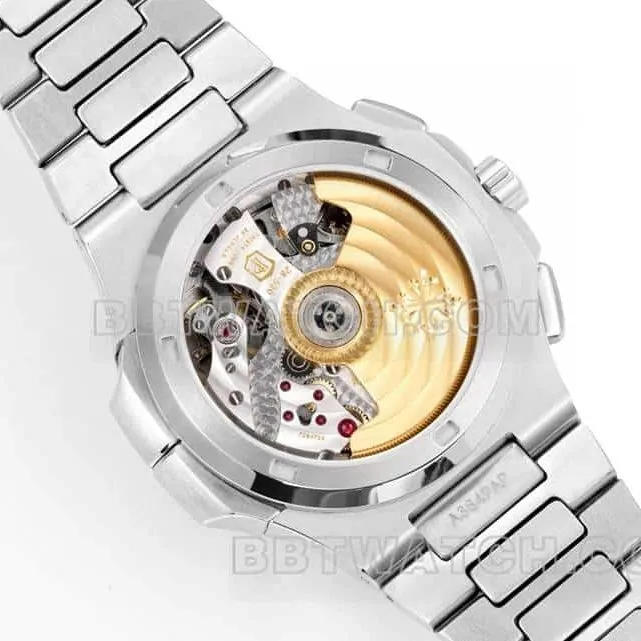 Sporty and elegant top-tier watch P1 factory Patek Philippeblue dial mechanical steel bracelet model 5990front live photo