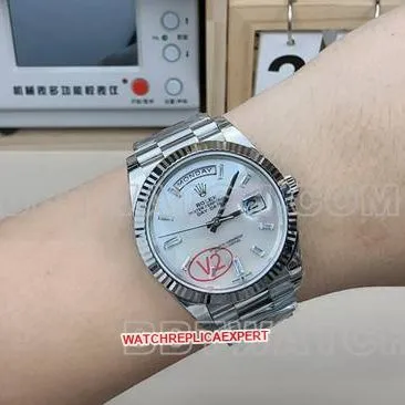 collectible watch VS FactoryRolexDay-Date steel braceletbraceletlive photos