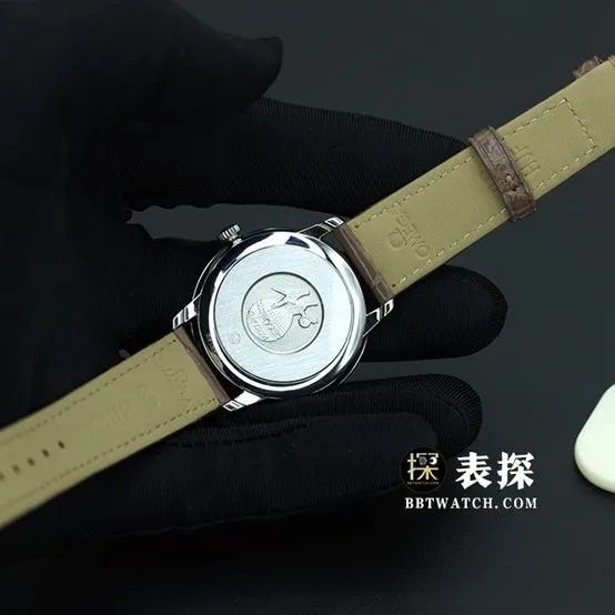 UVS FactoryOmega De Ville 424.10.33.20.52.001top-tier 1:1high-quality watch women's white dialleather strap model pictures and prices front live photo