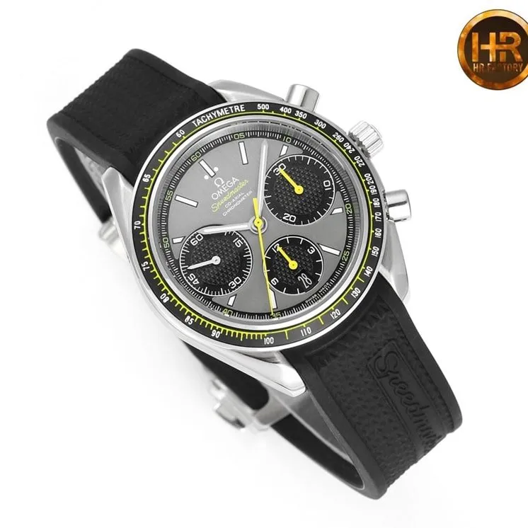 Omega Speedmaster series racing chronograph top-tier watch 326.32.40.50.06.001 multi-function side view