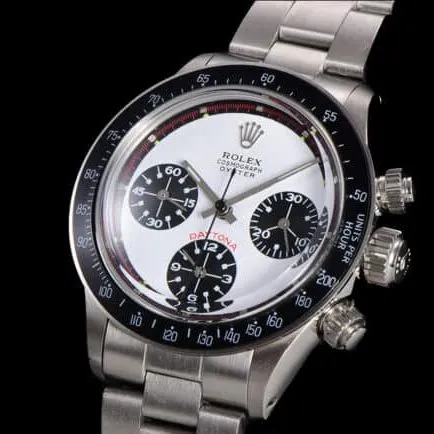 top-tier watch Rolex white dial men's retro series manual chronograph movement watch detail shots