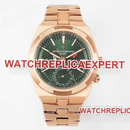 watch Vacheron ConstantinV9 Factory across the world rose goldgreen dial mechanical 7920Vfront live photo