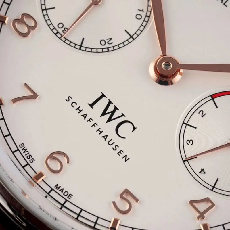 IWCIWC high-quality watch Portuguese series annual calendar men's mechanical watch detail shots