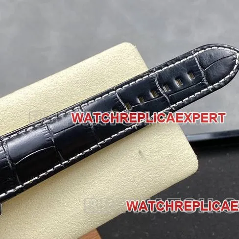 watch BLS factory black white dialBreitling aviation chronographleather strap model front live photo