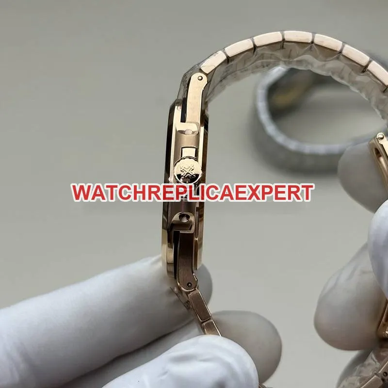 Patek Philippe collectible watch BBF factory Nautilusrose gold coffee plate 324movementsteel bracelet front live photo