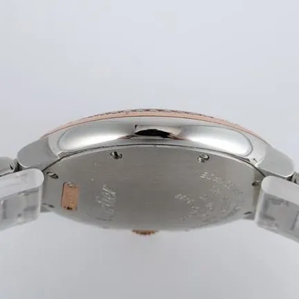 V6 factory Cartiertop-tier watch ladies blue balloon series white dialsteel bracelet mechanical watch front view