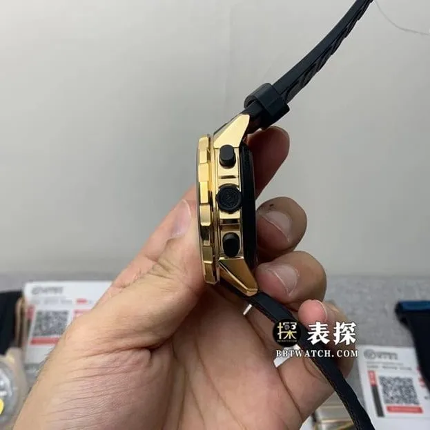 V6 factory IWC watch men's marine timepiece IW379503 black panda dial rubber model picture and price side live photo