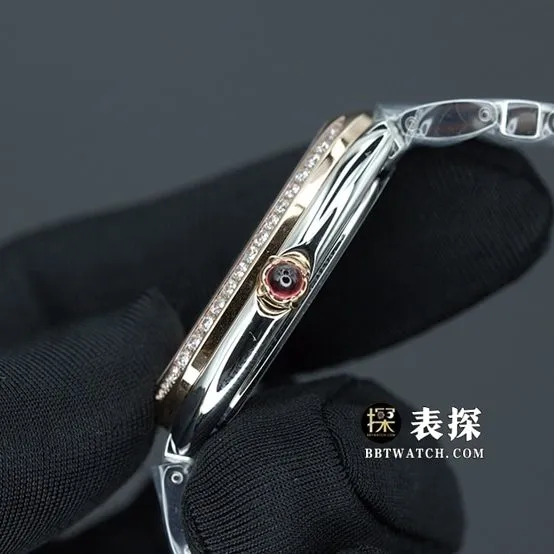 BV factory Bvlgari1:1top-tier watch ladies white dial gold needle steel bracelet model pictures and prices front live photo
