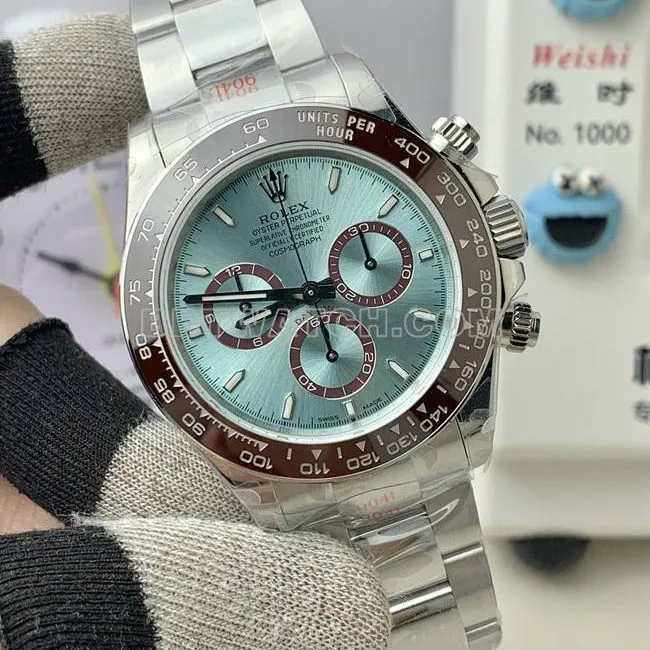 QF factory 1:1replica watch RolexDaytona ice blue dial4131 mechanical caseback live photo