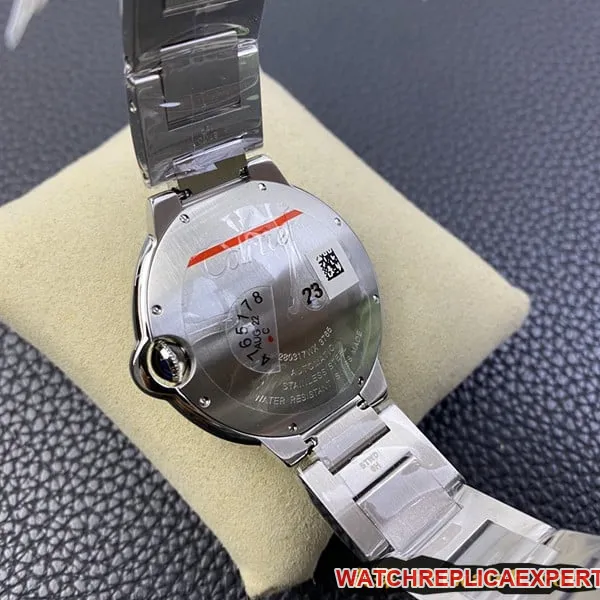 2020 new watch Cartier Blue Balloon V6 factory (V8 upgraded version) official warranty card manual warranty steel bracelet model back cover picture