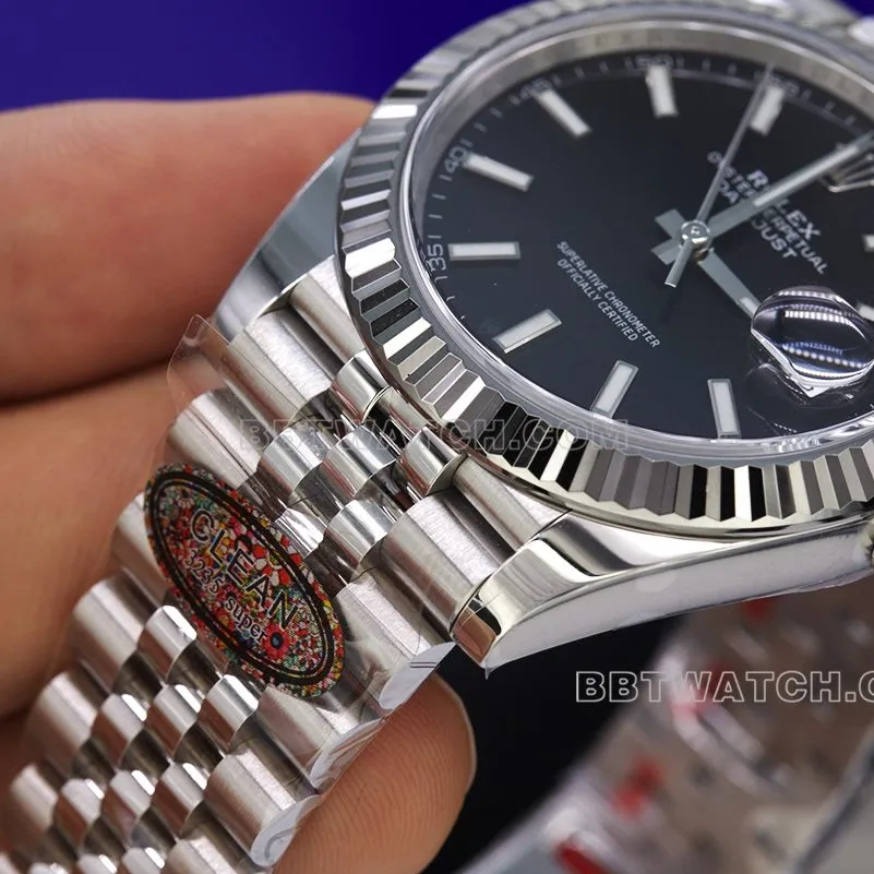 Rolex Watch C Factory Log 41 Black Plate 3235 Movement