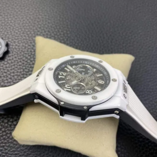 top-tiersuper cloneZF FactoryHublot watch BIG BANG Unico Big Bang series color ceramic watch front view