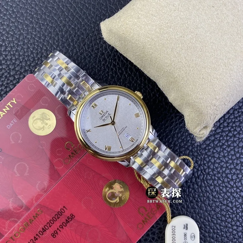 KY factory Omega De Ville watch men's silver dialsteel bracelet model pictures and prices front live photo