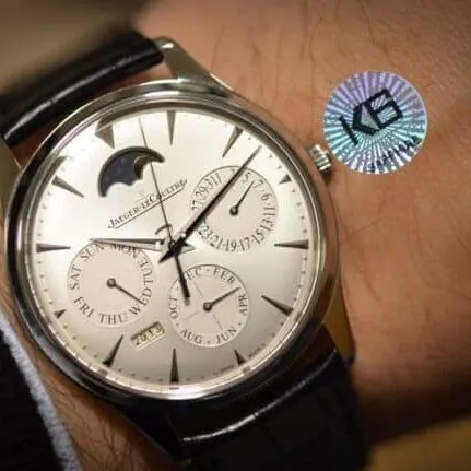 TW factory top-tier watch Jaeger-LeCoultre master moon phasewhite dial perpetual calendar automatic movement men's watch front view