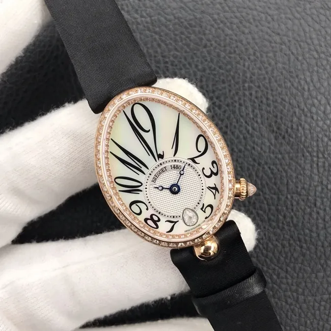 ZF Factorytop-tier watch Breguet ladies white dial Silk Juan bracelet Queen of Naples series watch side view
