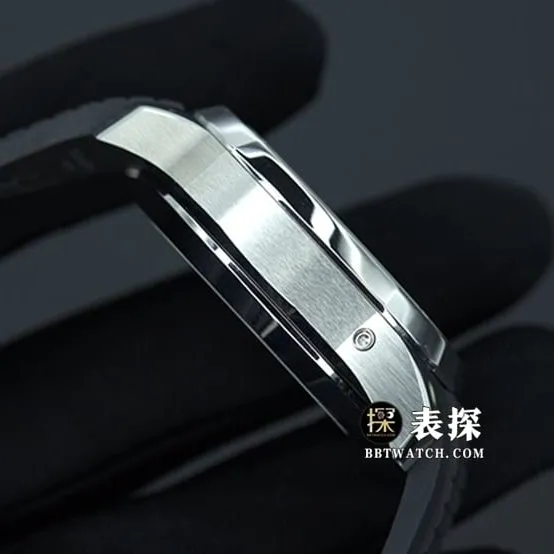 YL Factory Patek Philippe Super A Watch Men's Black Dial Rubber Strap Real Shot Photos and Price