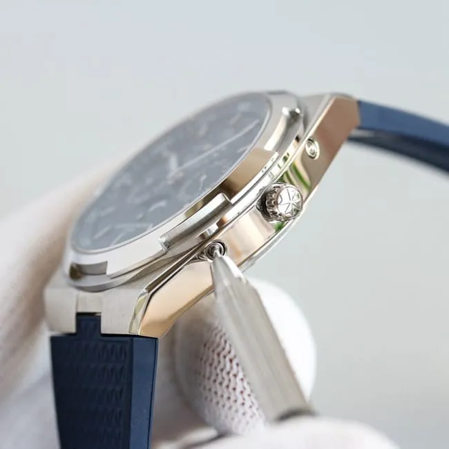 top-tier replicaVacheron Constantin series silver steel case perpetual calendar multifunctional watch clasp picture
