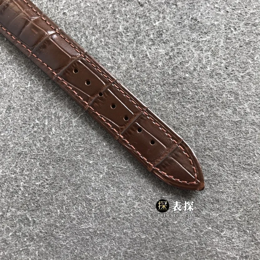 Omega Diefei top-tier watch men's champagne gold plate yellow goldleather strap model pictures and prices front live photo