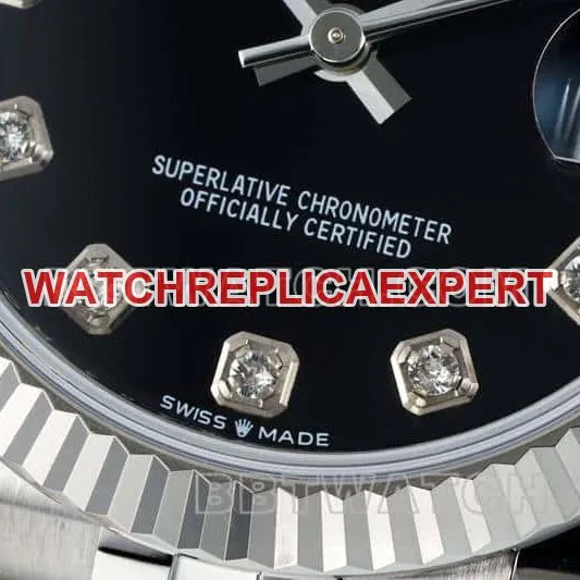 ARF FactoryRolex log 1:1top-tier replicablack dial31mm five grid link278274front live photo