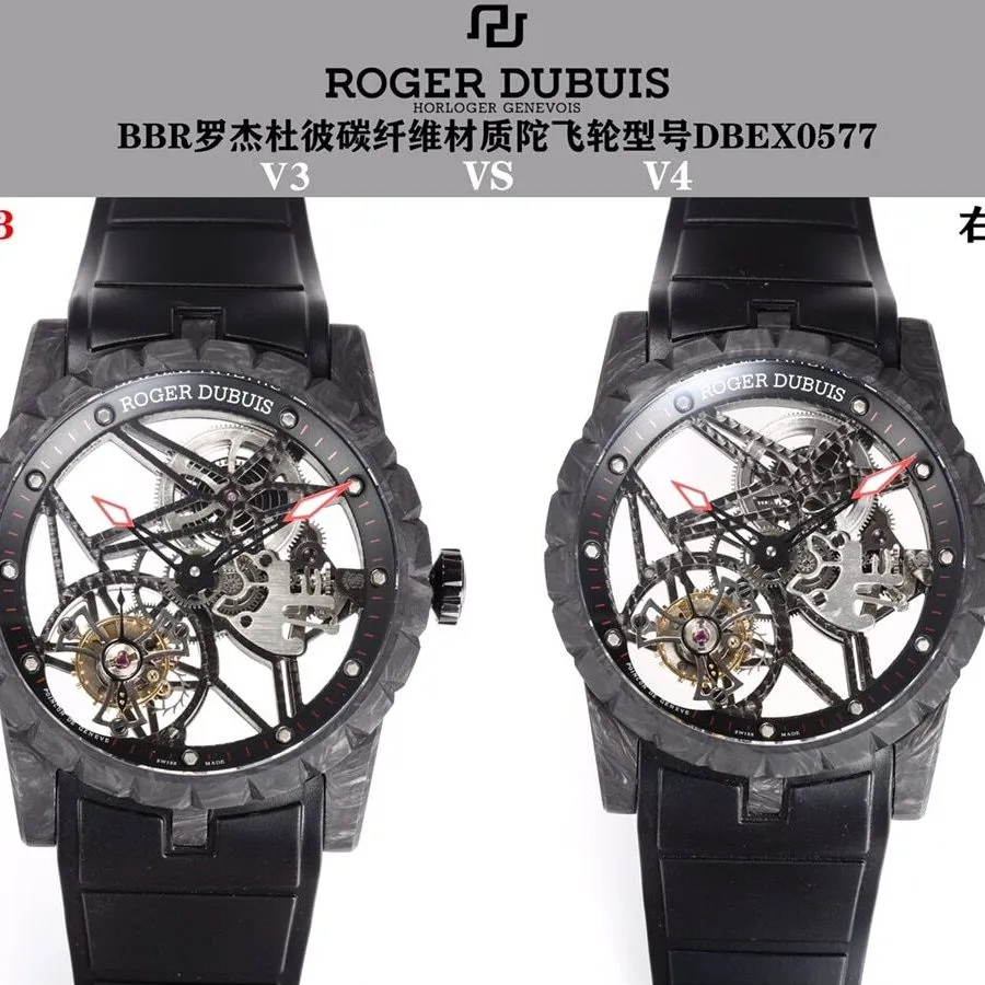 BBR factory Roger Dubuis top-tier watch king DBEX0577 real and fake comparison evaluation appearance live photos