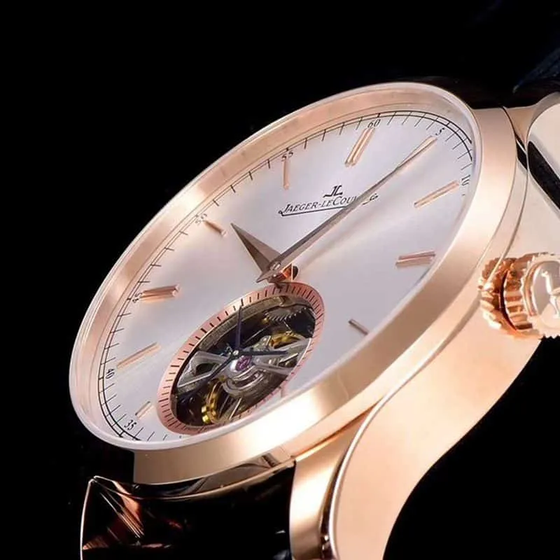 Jaeger-LeCoultre watch master 1662451 series Cal798 automatic genuine tourbillon men's watch front view