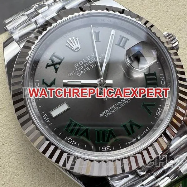 Rolex collectible watch ARF Factory log 41mm gray plate pothos 3235 steel bracelet front live photo