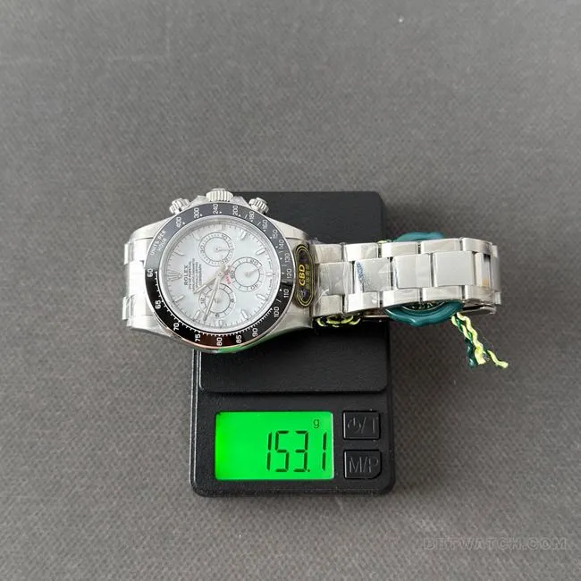 CBD Factory Rolex collectible watch Daytonawhite dialsteel bracelet4131front live photo