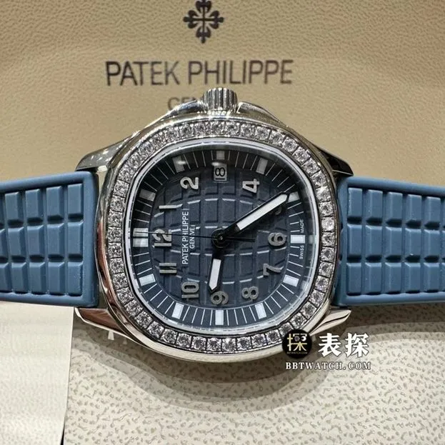 MMA factory Patek Philippe5067A grenade top-tier 1:1super watch ladies blue dial diamond rubber model pictures and prices overall live photos