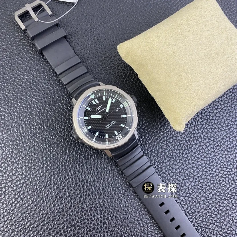 V6s factory universal watch Aquatimer super A imitation watches men's black disk rubber models pictures and price front real picture