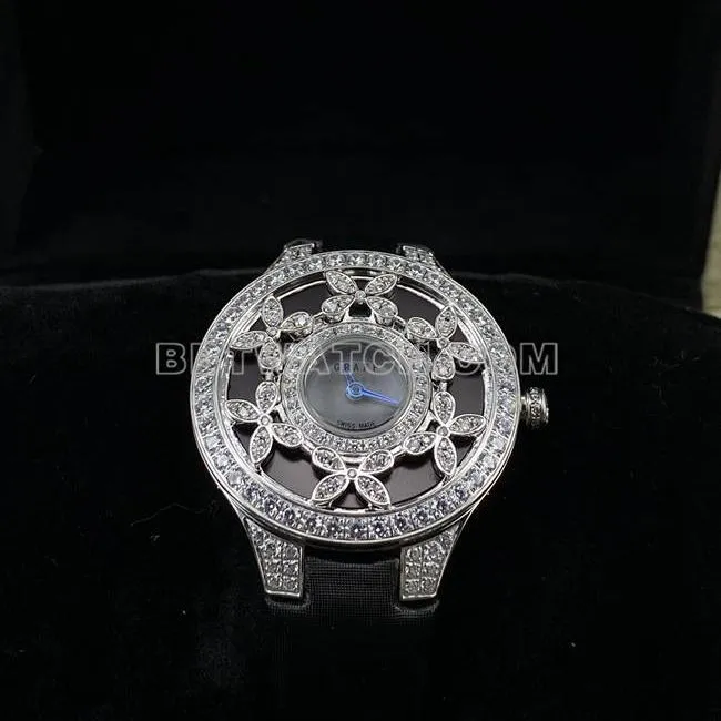 collectible watch Graf VCA factory sapphire crystaldiamond33mmquartz movementfront live photo