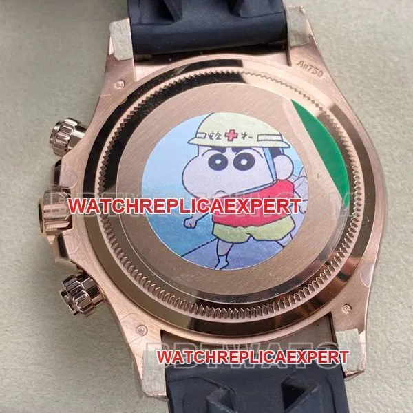 Rolextop-tier watch ARF FactoryDaytonablack dialrose gold4131 rubber model front live photo