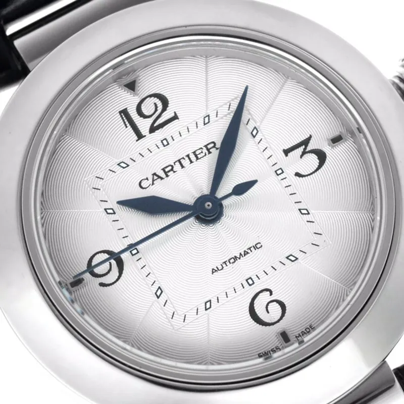 Cartiertop-tiersuper watch Pasha series ladies full automatic movement watch white surface clasp picture