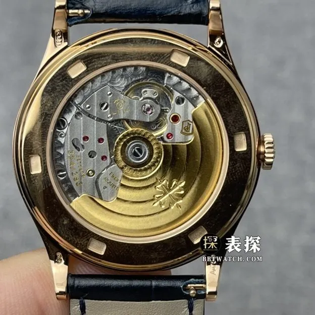 ZF FactoryPatek Philippe classical watch 5296R-0011:1super watch men's silver gray plate leather strap model picture and price caseback live photo