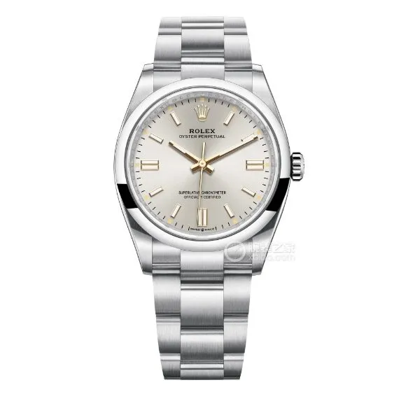 Factory C Rolex Oyster Perpetual top-tier 1:1high-quality replica36mmsilver dialm126000-0001front live photo