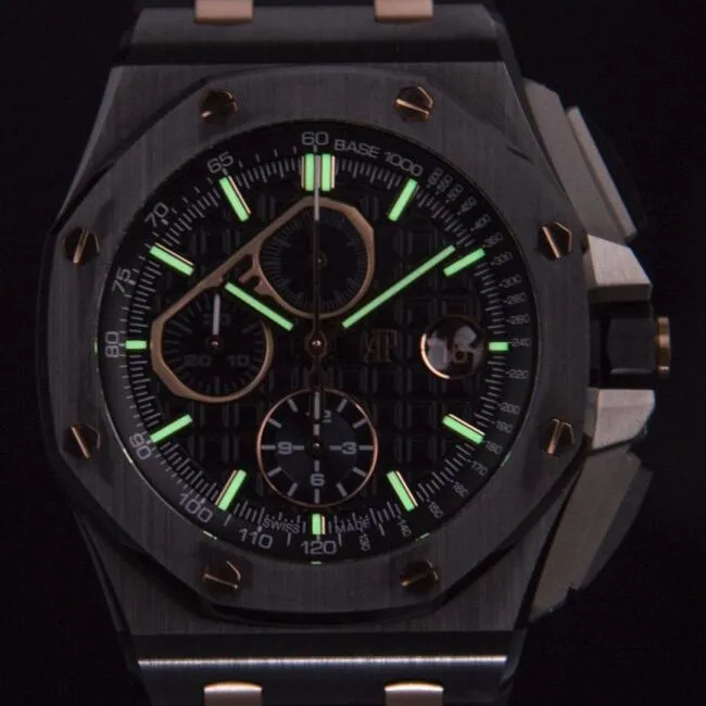 top-tier replicaAPFAudemars PiguetRoyal Oak offshore 26400ceramicchronograph gray dial watch front view