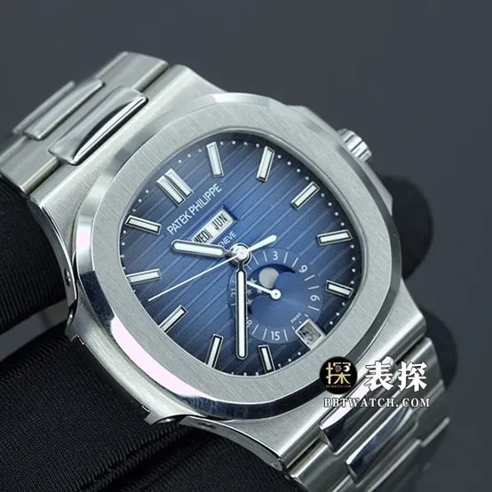 GR factory Patek Philippe sports elegant 5726 top-tier watch men's annual calendar blue dialsteel bracelet model pictures and prices front live photo